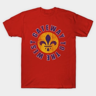 St Louis Missouri Gateway To The West Vintage Fade T-Shirt